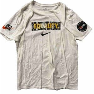 Nike - Equality - Black Employee Network White Shirt XL Swoosh Logo
